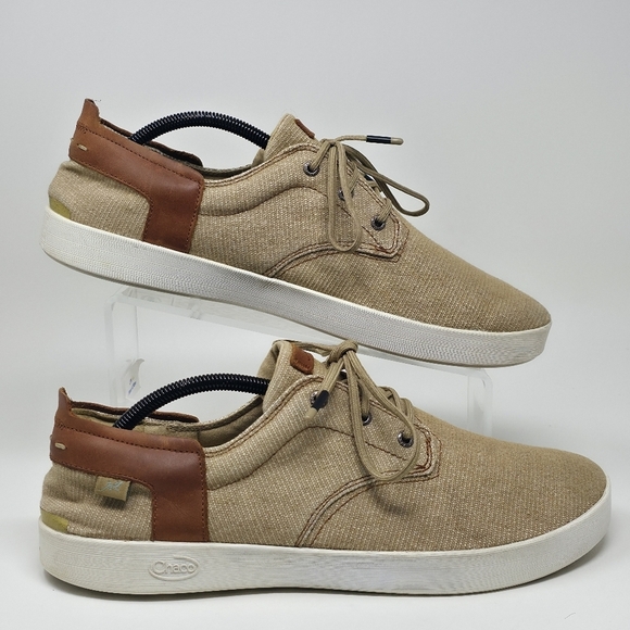 Chaco Men's Davis Lace-up Loafer Shoes TAN Size 11 J106563 Pre-owned - Picture 2 of 10